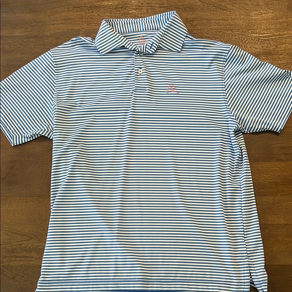 Rhoback Striped Polo Medium